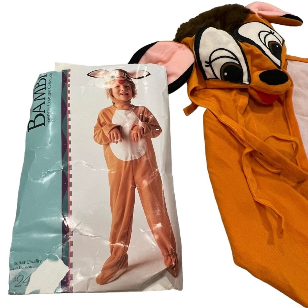 Vintage Disney Bambi Costume Grand Illusions 1988 Kids Toddler Ages 2-4 Deer